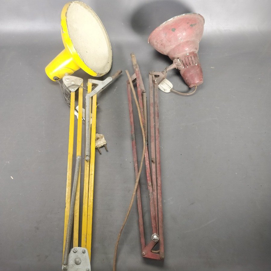 Lote de 2 Lámparas Articulables de Dibujo (Amarilla y Roja)