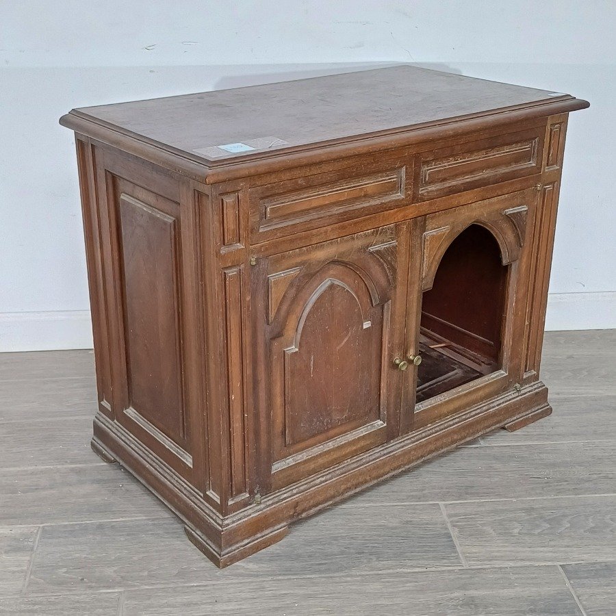 Mueble auxiliar estilo gótico en cedro - imagen 6