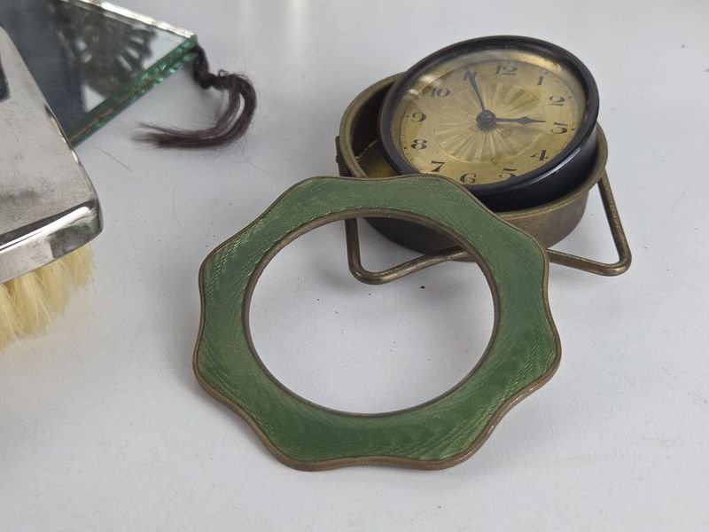 Antiguo estuche francés con accesorios antiguos varios - imagen 5