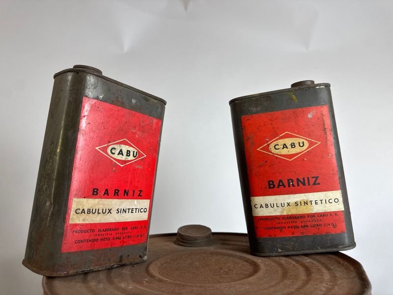 9 latas de lubricantes vacías para venta - imagen 11