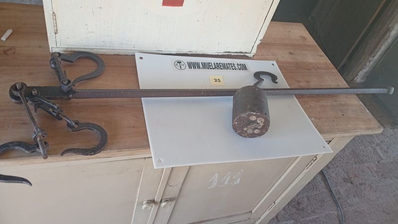 Bascula antigua para 280 kilos - Aparatos de pesaje antiguos - imagen 4