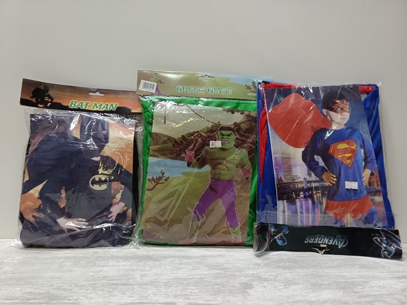 Lote anterior: Disfrazes para niños: Batman, Hulk y Superman