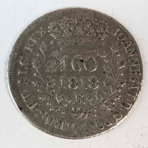 Moneda de Plata Brasileña 160 Réis de 1818 - Juan VI - imagen 2