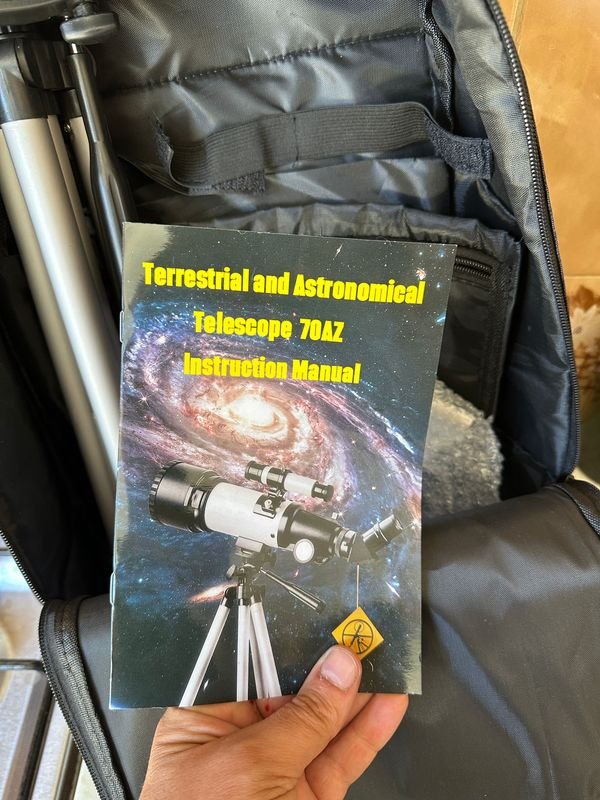 Telescopio para principiantes con 70mm de apertura y montaje AZ - imagen 10