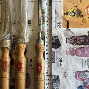 Lote de 4 Formones con Mango de Madera y Hoja de Acero - imagen 6