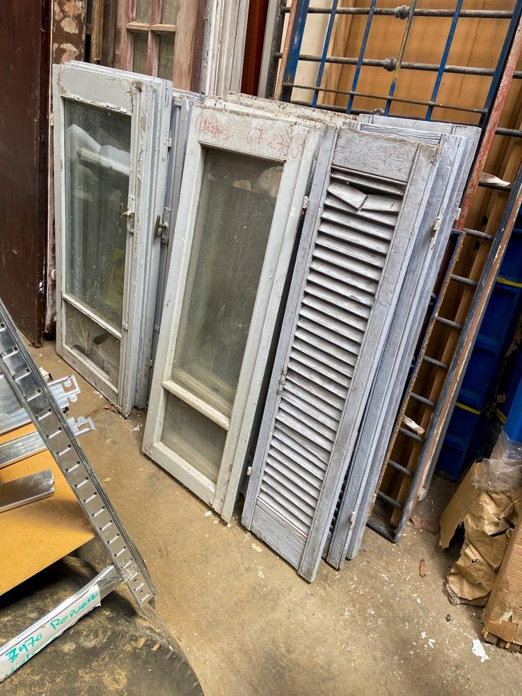 Lote de 10 Hojas de Ventana y Postigos de Madera Celosía