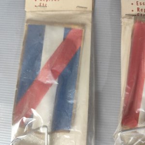 Dos Banderines de Pie Antiguos Galaxia "Libertad o Muerte" Escritorio - imagen 3