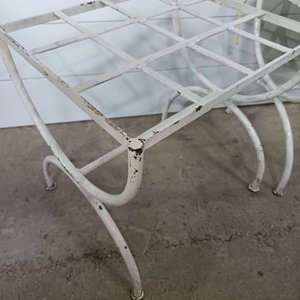 Par de Bancos de Hierro con Asiento Acolchado - imagen 3