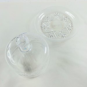 Plato y Campana de Cristal Tallado para Presentación - imagen 4