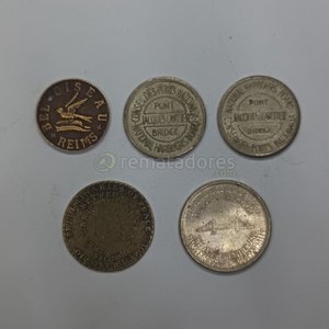 Lote de 5 Medallas y Tokens conmemorativos - imagen 3