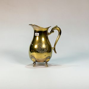 Lote anterior: Jarra Antigua "Sheffield" Dorada con Escudo y Patitas - 22 cm