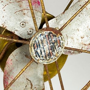 Ventilador antiguo metal ,altura 34 cm - imagen 3