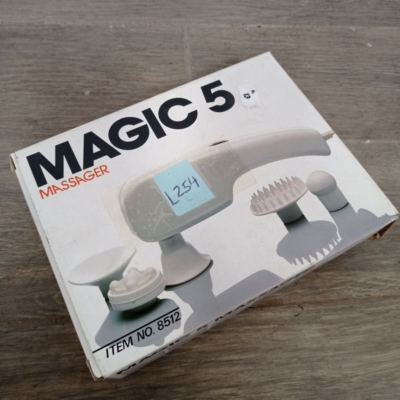 Masajeador Magic 5 en caja, nuevo y funcionando
