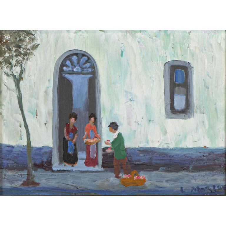 Lote anterior: Luis Mazzey: Montevideo antiguo, óleo sobre fibra