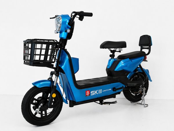 Scooter Eléctrico Celeste MD 500 "Uruguay" - Nuevo con Casco Incluido