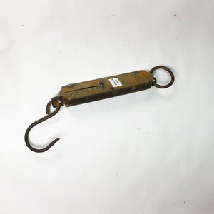 Balanza de Colgar Antigua Salter's Improved en Bronce y Metal - 24 Onzas - imagen 2