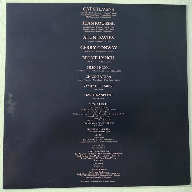 Vinilo de Cat Stevens - Álbum 'Numbers' de 1975 - imagen 11
