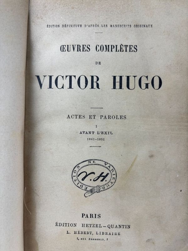 Colección de Obras Completas de Víctor Hugo en Francés - imagen 2