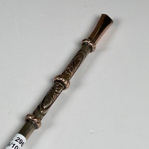 Bombilla de Plata y Oro para Mate con Detalles Labrados - imagen 3