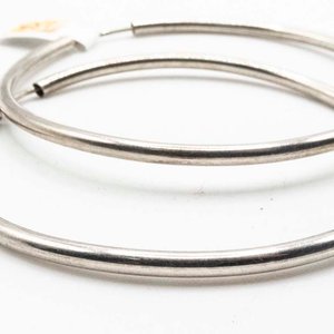 Aros de Plata Grandes Tipo Argolla - imagen 2