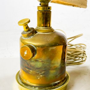 Par de Lámparas de Mesa Bronce con Pantallas Estilo Depósito - imagen 4