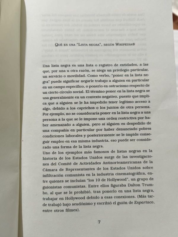 Libro 'La Lista Negra' de Pepe Eliaschev - imagen 3