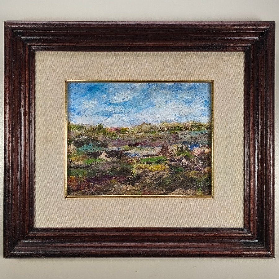 Pintura Acrílico sobre Lienzo "Ella Taylor Fox" con Marco de Madera