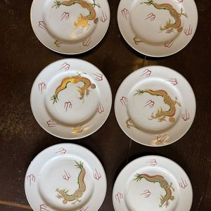 Juego de Té de Porcelana con Dragón: 2 Teteras, Azucarera, 6 Tazas y 6 Platos - imagen 40