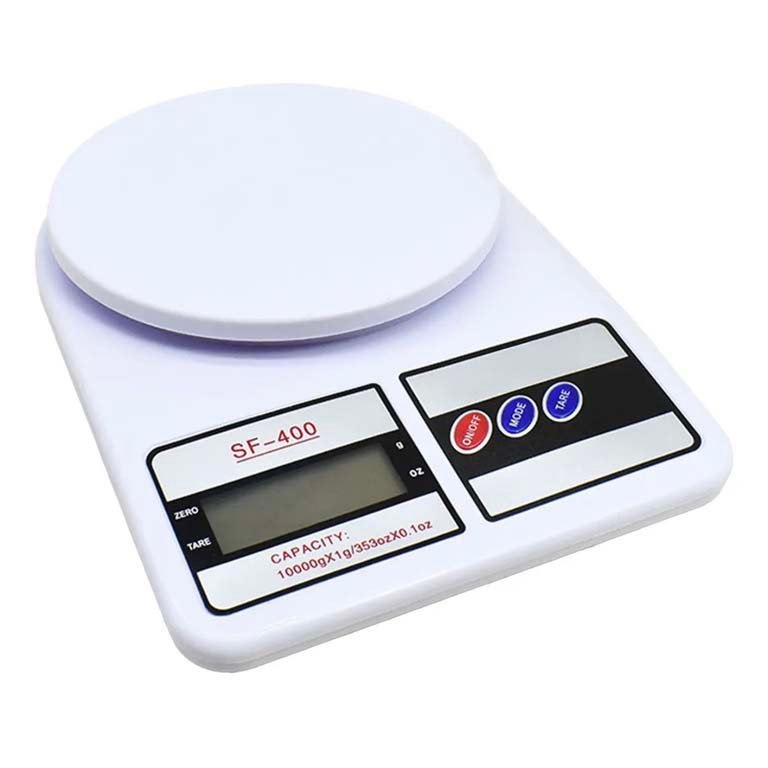 Balanza Digital de Cocina SF-400 hasta 10 kg Color Blanco