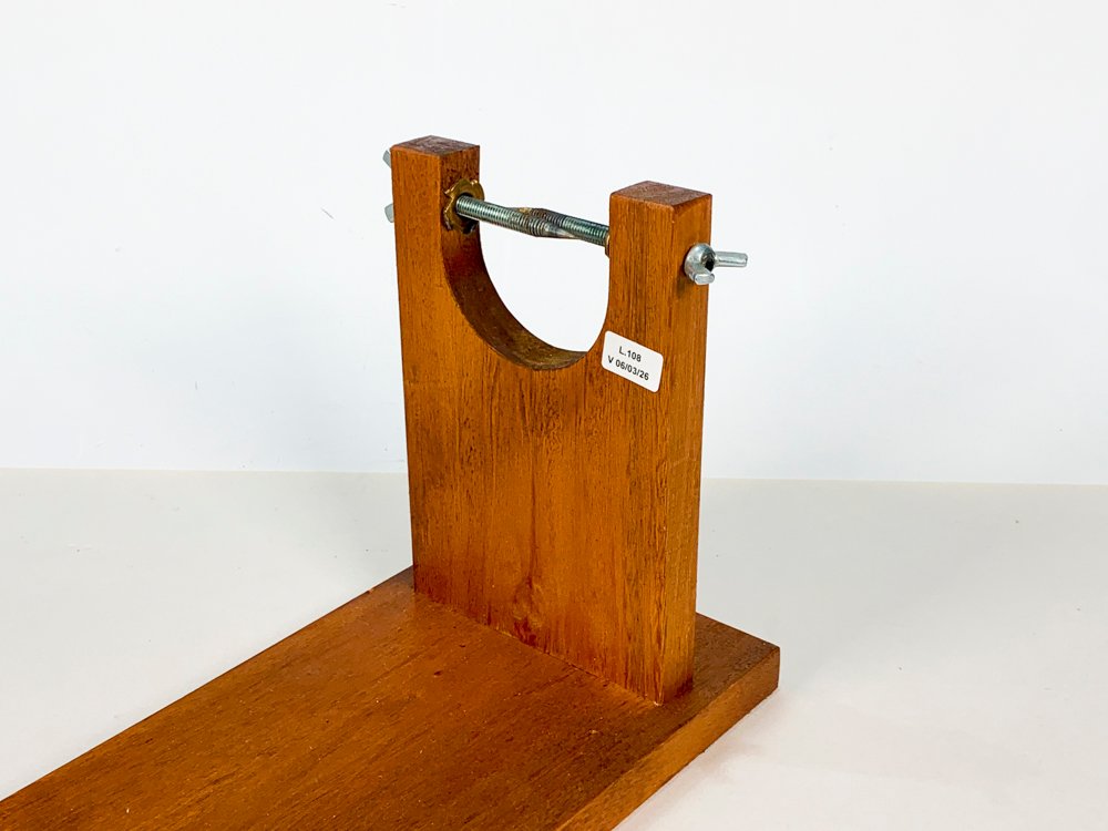 Soporte para pata de jamón en madera y hierro - imagen 2