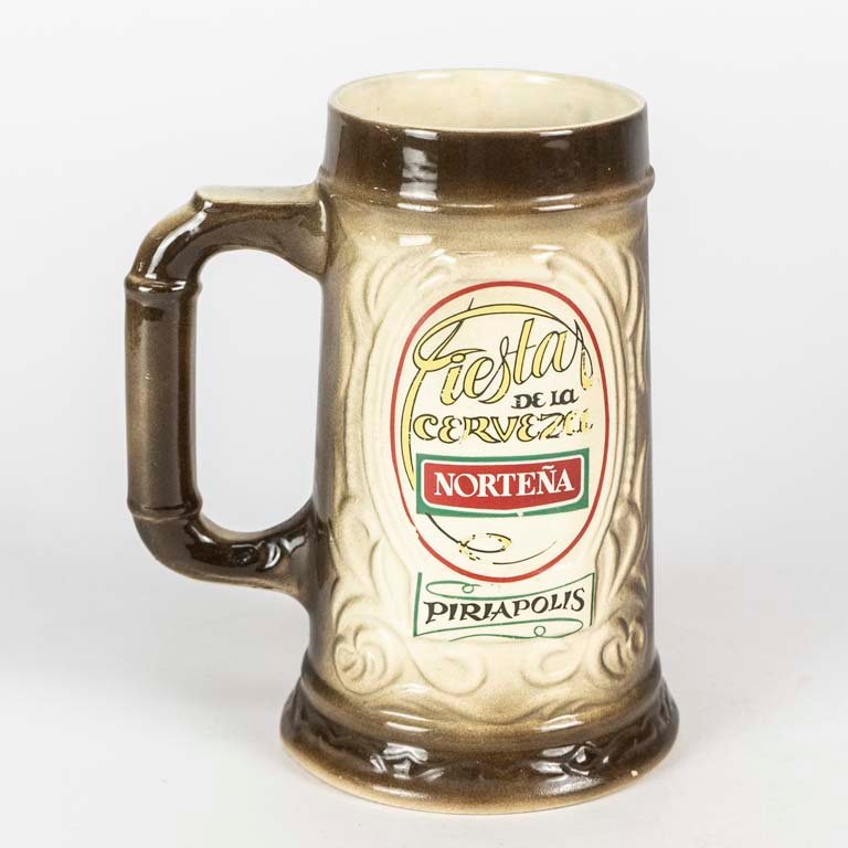 Jarra de cerveza Norteña de cerámica, Fiestas de la cerveza de Piriapolis de 1989 - imagen 2