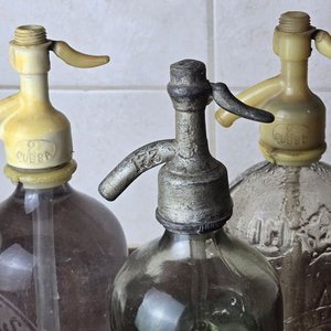 3 Sifones Antiguos Nacionales de Vidrio - imagen 5