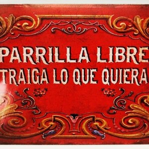 Chapa Decorativa Vintage "Parrilla Libre" - 28x19 cm - imagen 1