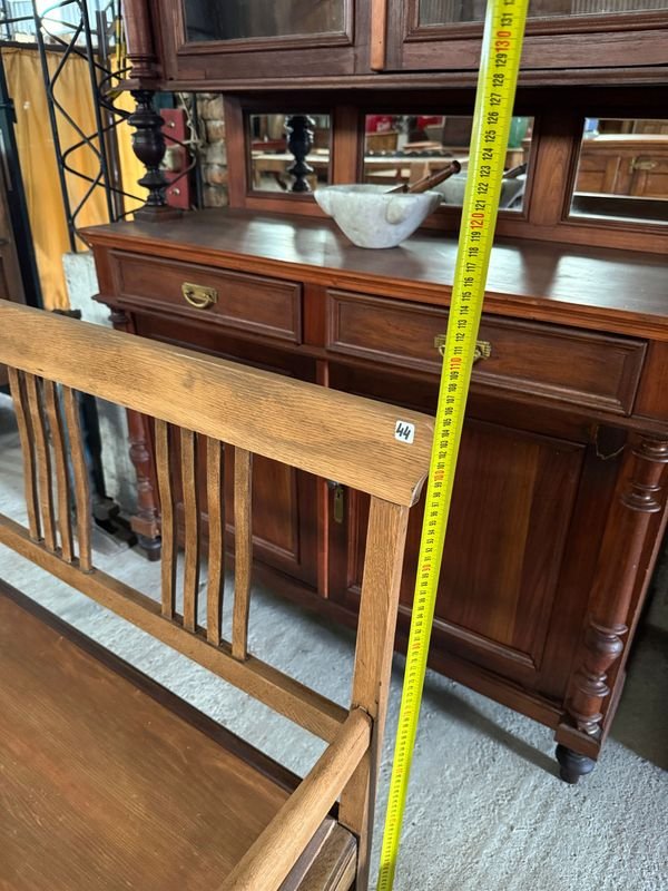Banco Colonial De Sala En Roble - Mueble de madera con estilo colonial - imagen 10