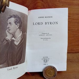 Lote anterior: Libro Lord Byron por Andre Maurois, Edición Aguilar 1946