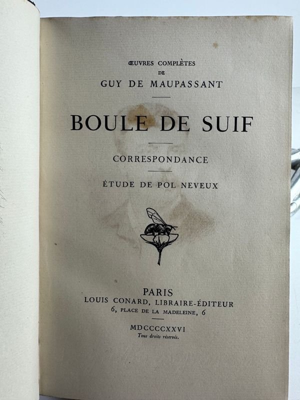 Libro de Guy de Maupassant - Bola de Sebo - imagen 3