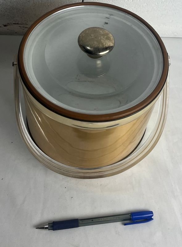 Estante de Hielo Vintage con Lid y Manija - imagen 5