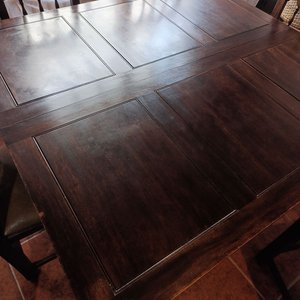 Mesa Libro Antigua de Cedro Rosa Macizo Torneado y Tallado - imagen 3