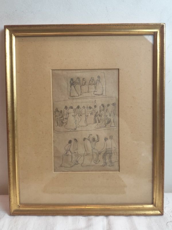 Dibujo de Pedro Figari, Bailecito