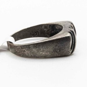 Anillo de Plata 925 con Diseño Rayado - imagen 2