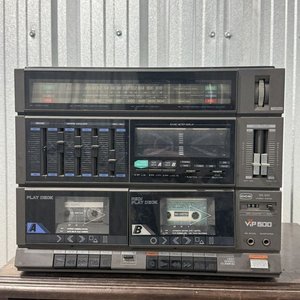 Lote siguiente: Tocadiscos Vintage Sanyo VP-500 con Doble Cassette y Ecualizador