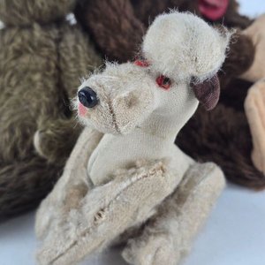 Lote de 3 Peluches Antiguos Coleccionables: Mono, Perro y Osito - imagen 3
