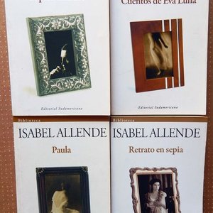 Lote de 4 Libros de Isabel Allende: El Plan Infinito, Retrato en Sepia, Cuentos de Eva Luna y Paula - imagen 1
