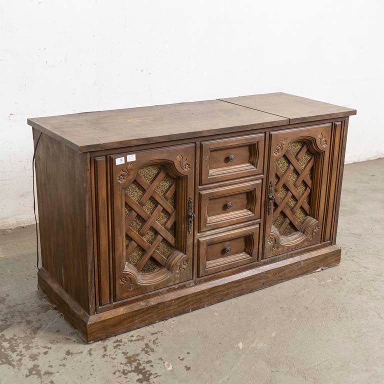 Tocadiscos Zenith con Mueble de Madera y Detalles
