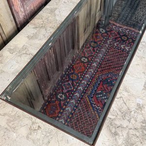 Mesa de Arrimo con Vidrio Biselado y Base de Hierro Forjado - imagen 6