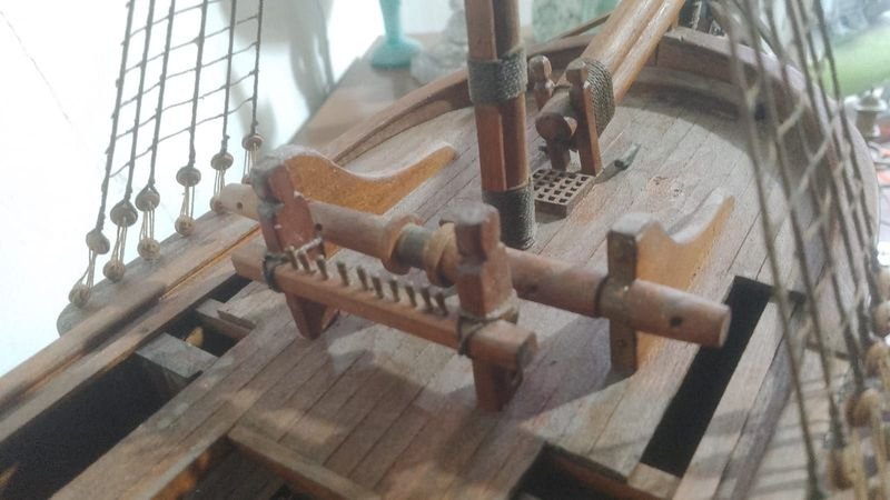 Maqueta de Alto Detalle de Fragata Inglesa con Cañones y Accesorios - imagen 13