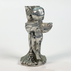 Candelero de Peltre con Querubín - 15 cm - imagen 4