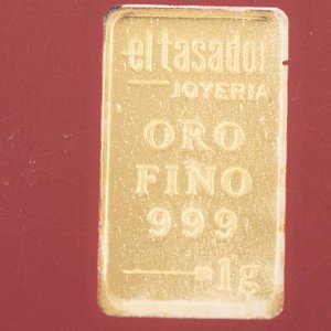 Lingote de Oro Fino 1g El Tasador Joyería Industria Argentina - imagen 2