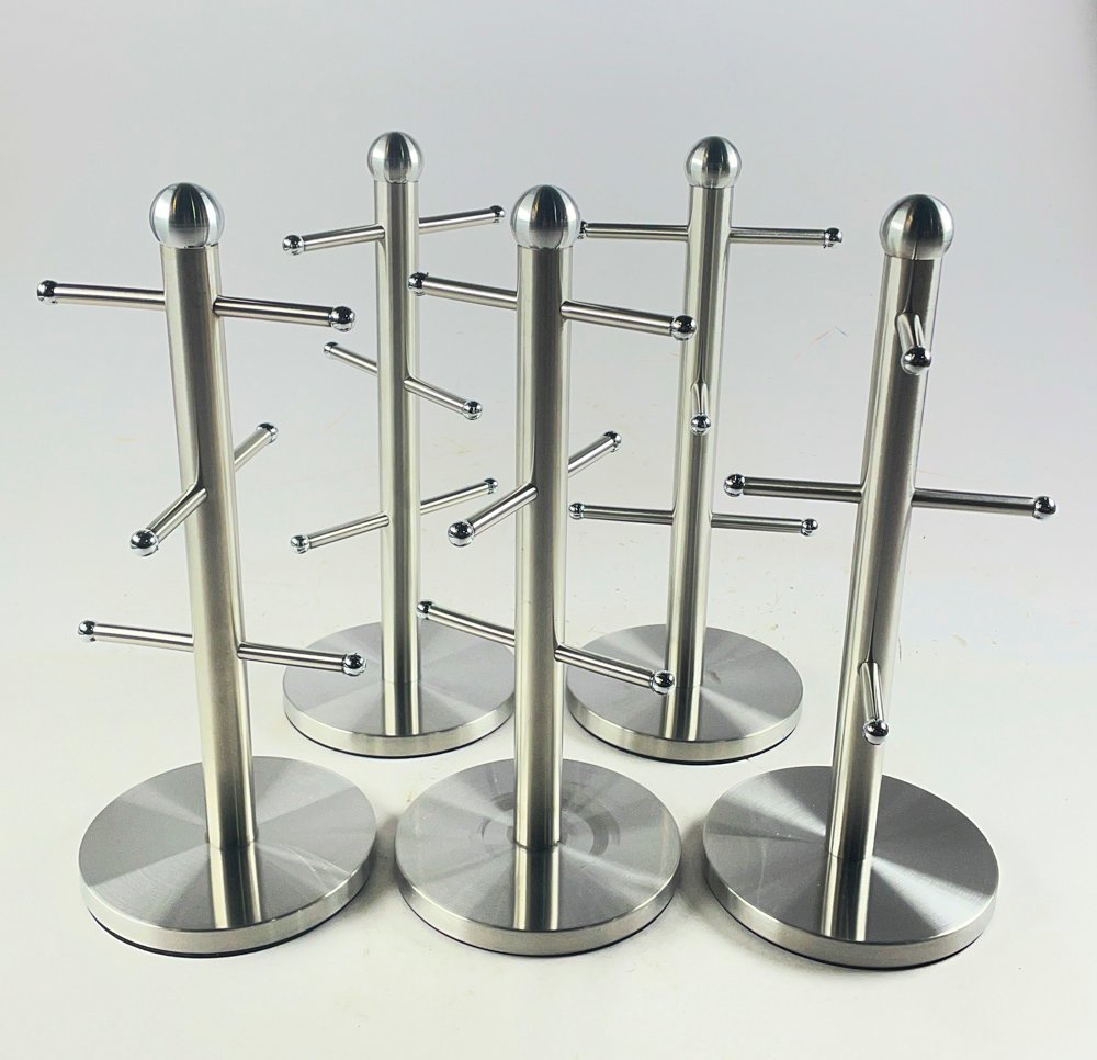 Set de 5 Soportes Metálicos para Tazas