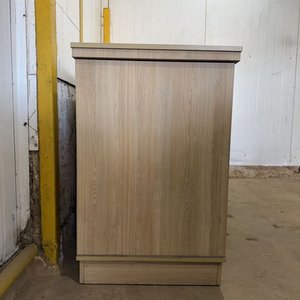 Mostrador Mueble Madera Clara con Estantes y Tapa Desmontable - imagen 11